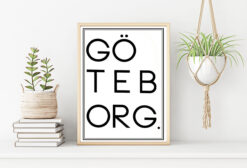 GÖTEBORG TEXT poster (Lager)