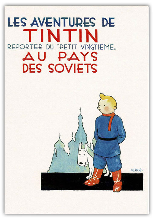 Vykort - Tintin - Tintin Au Pays de Soviet Ver.1 (15x10)