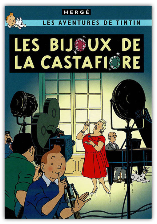 Vykort - Tintin - Les Bijoux de la Castafiore (15x10)