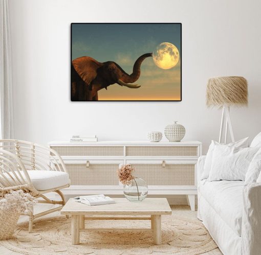 Elefant med snabel mot Månen - Bild 2