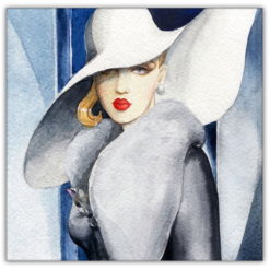 Kvinna fashion illustration