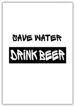 Text Poster Save Water