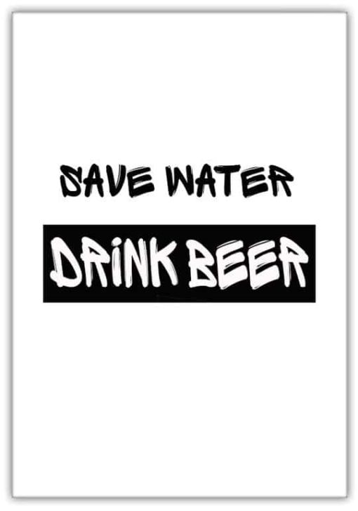 Text Poster Save Water