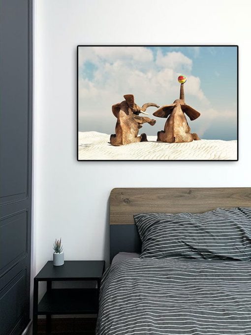 Elefanter på stranden - Bild 3