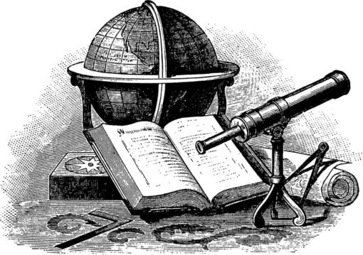 Globe & Telescope Vintage - Bild 3