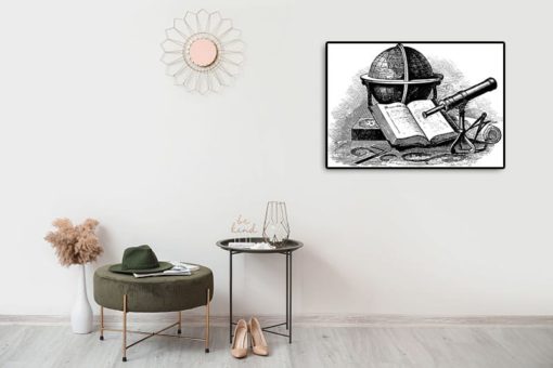 Globe & Telescope Vintage - Bild 2