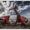 Vintage rostig Scooter
