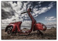 Vintage rostig Scooter