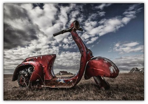 Vintage rostig Scooter