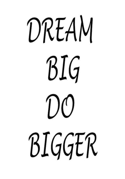 Text Poster Dream Big - Bild 3