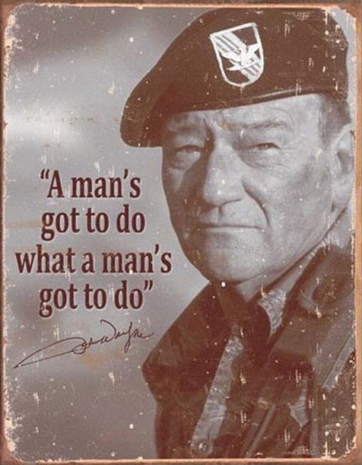 Plåtskylt - John Wayne 32 x 40