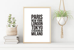 PARIS-MILANO poster (Lager)