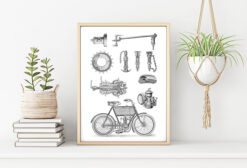 MOTORCYKEL poster (Lager)