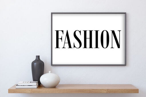 FASHION text poster (Lager)