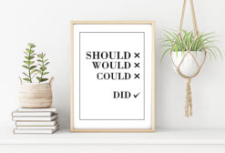 SHOULD WOULD COULD poster (Lager)