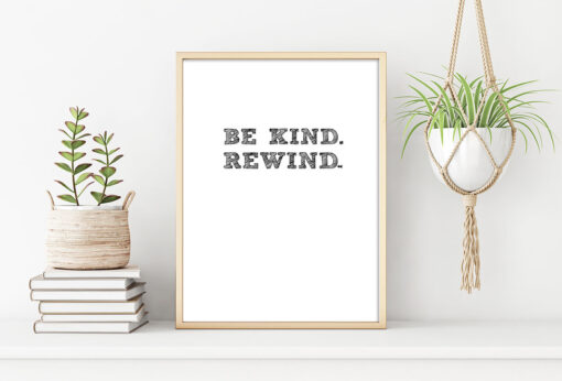 BE KIND REWIND poster (Lager)
