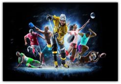 Multi sports collage