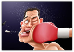 Boxning rak vänster