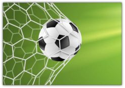 Fotboll i nät