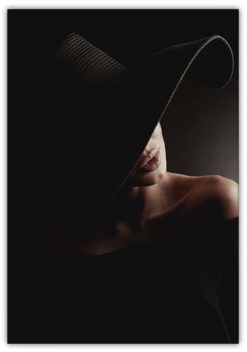 Poster Fashion Kvinna med hatt