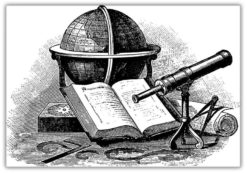 Globe & Telescope Vintage