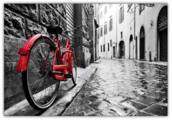 Vintage Röd Cykel