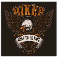 BIKER BORN TO BE FREE