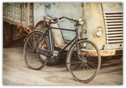 Vintage Cykel & lastbil