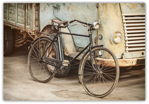 Vintage Cykel & lastbil