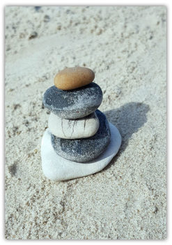 Stenar på stranden