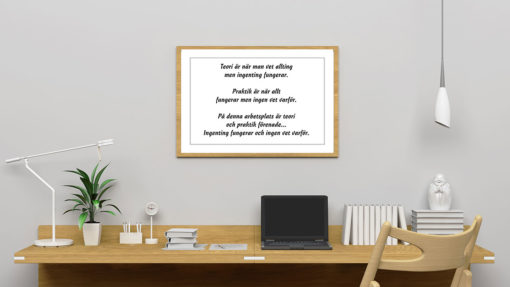 Text Poster Teori och Praktik - Bild 2