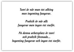 Text Poster Teori och Praktik