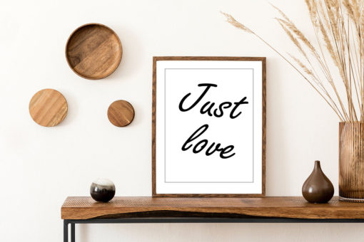 Text Poster Just Love - Bild 2
