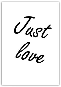 Text Poster Just Love