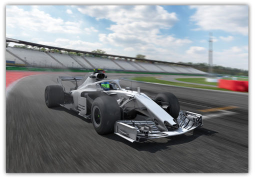 Formel 1 racerbana och bil