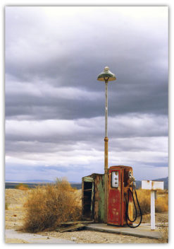 Vintage tankstation Poster