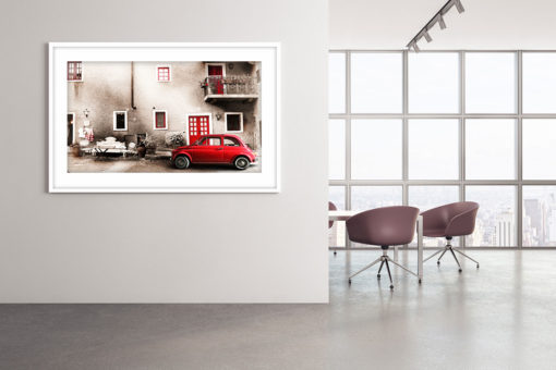 Röd Fiat Poster - Bild 3