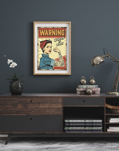 Warning Women at Work poster - Bild 3