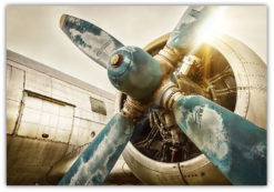 Vintage propellerflygplan