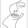 Line Art Ansikte