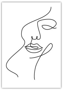 Line Art Ansikte