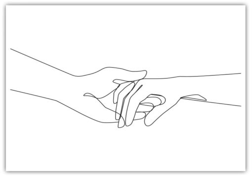 Line Art illustration händer