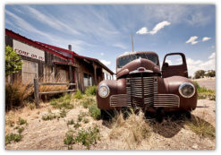 Övergiven Route 66 Restaurang