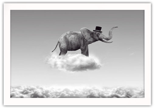 Elefant på molnet Poster - Bild 2