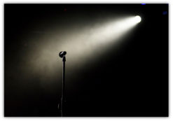 Stage lights Poster