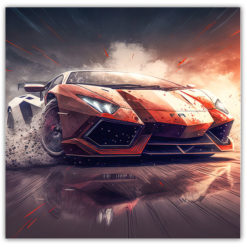 Car racing Poster