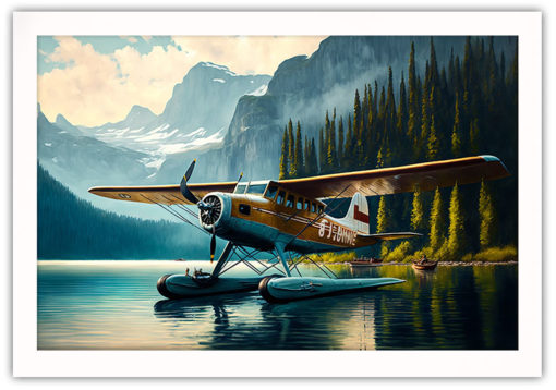 Vintage propeller plan på vatten poster - Bild 2