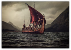 Vikingaskepp poster