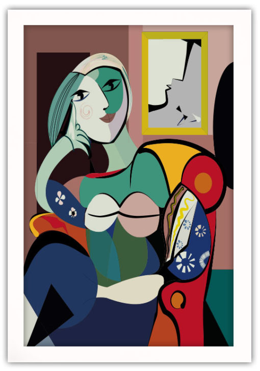 Colorful abstract, inspired by Picasso Poster - Bild 2