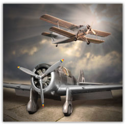 Retro flygplan poster 2